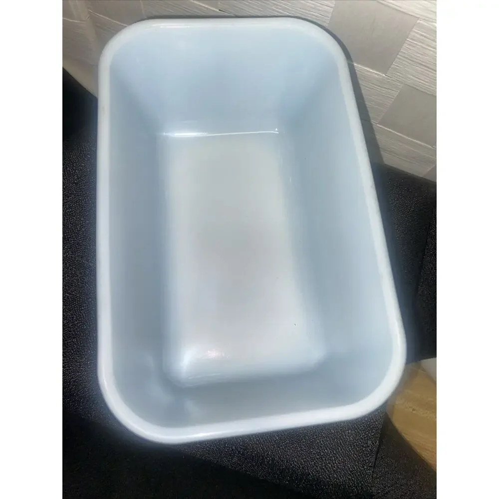 PYREX Vintage A-38 502-B Rectangle Blue No Lid Made Is USA